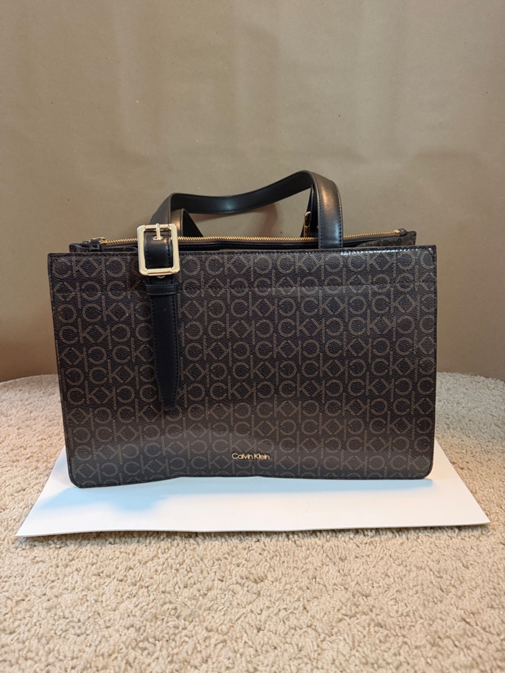 Calvin Klein Dark Brown Tote